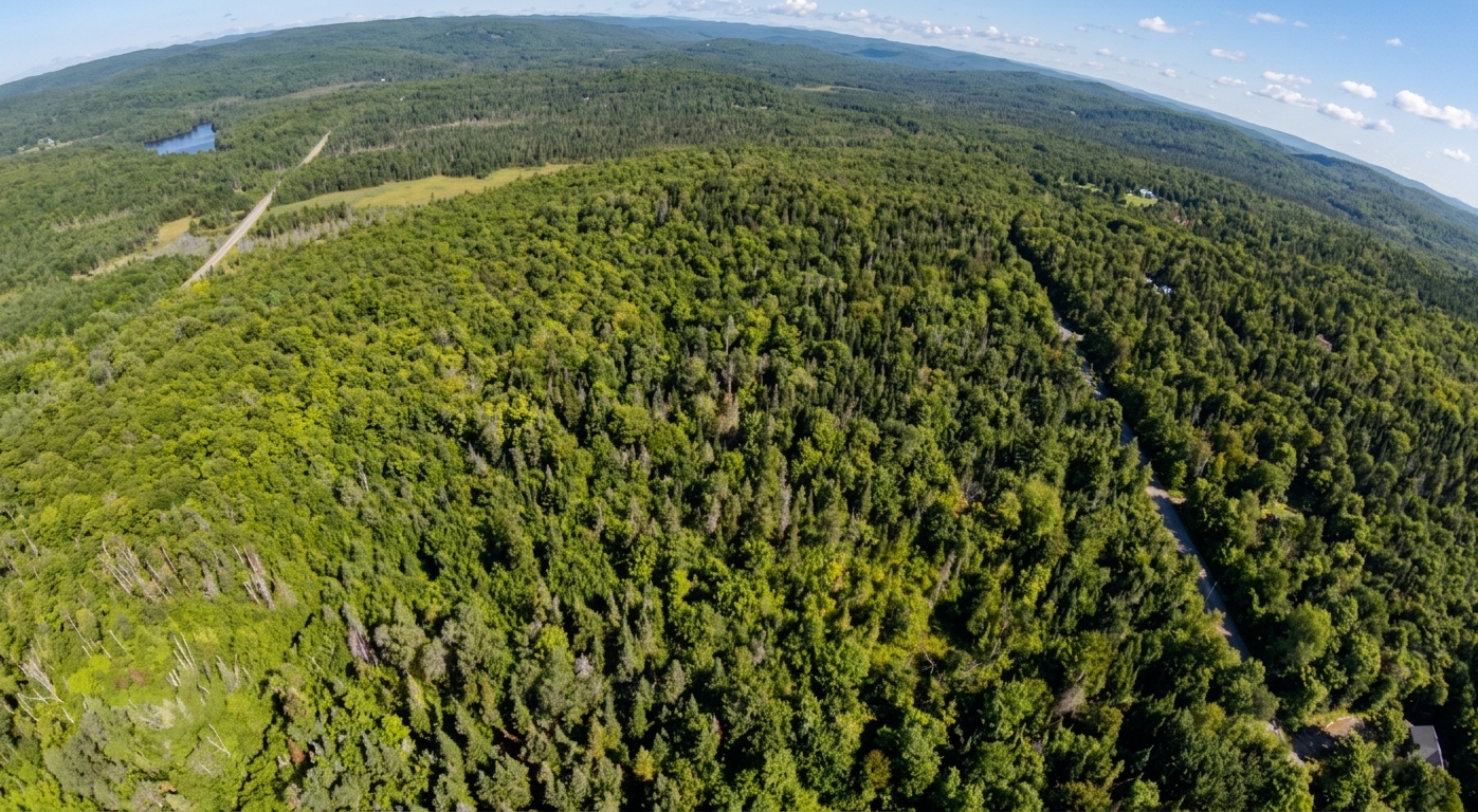 Paysage forestier illustrant le projet Silva